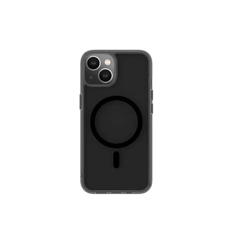 iPhone 14 MagSafe Uyumlu Şeffaf Silikon Kılıf - Wiwu Lens Korumalı