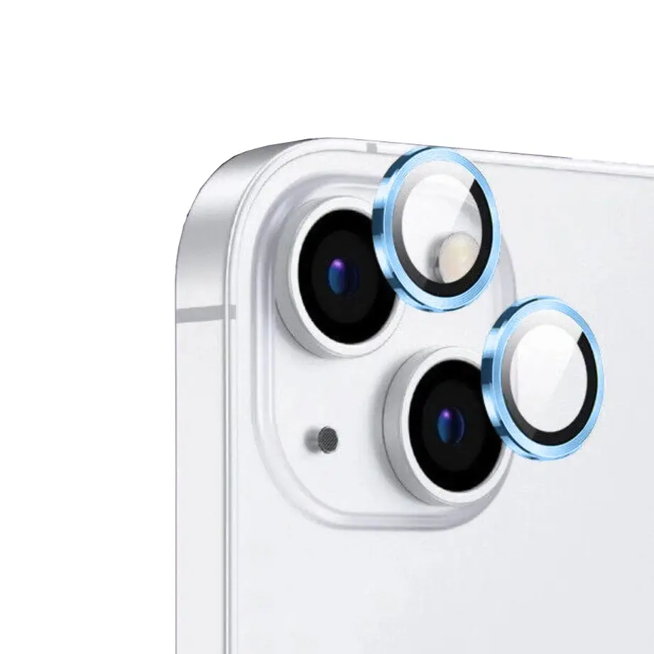 iPhone 14 Kamera Lens Koruyucu, Safir ve Parmak İzi Bırakmayan - Zore CL-12