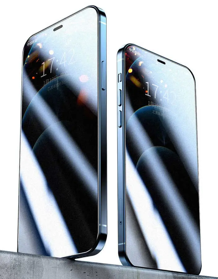 iPhone 14 Gizlilik Filtreli Temperli Cam Ekran Koruyucu - Zore Rika