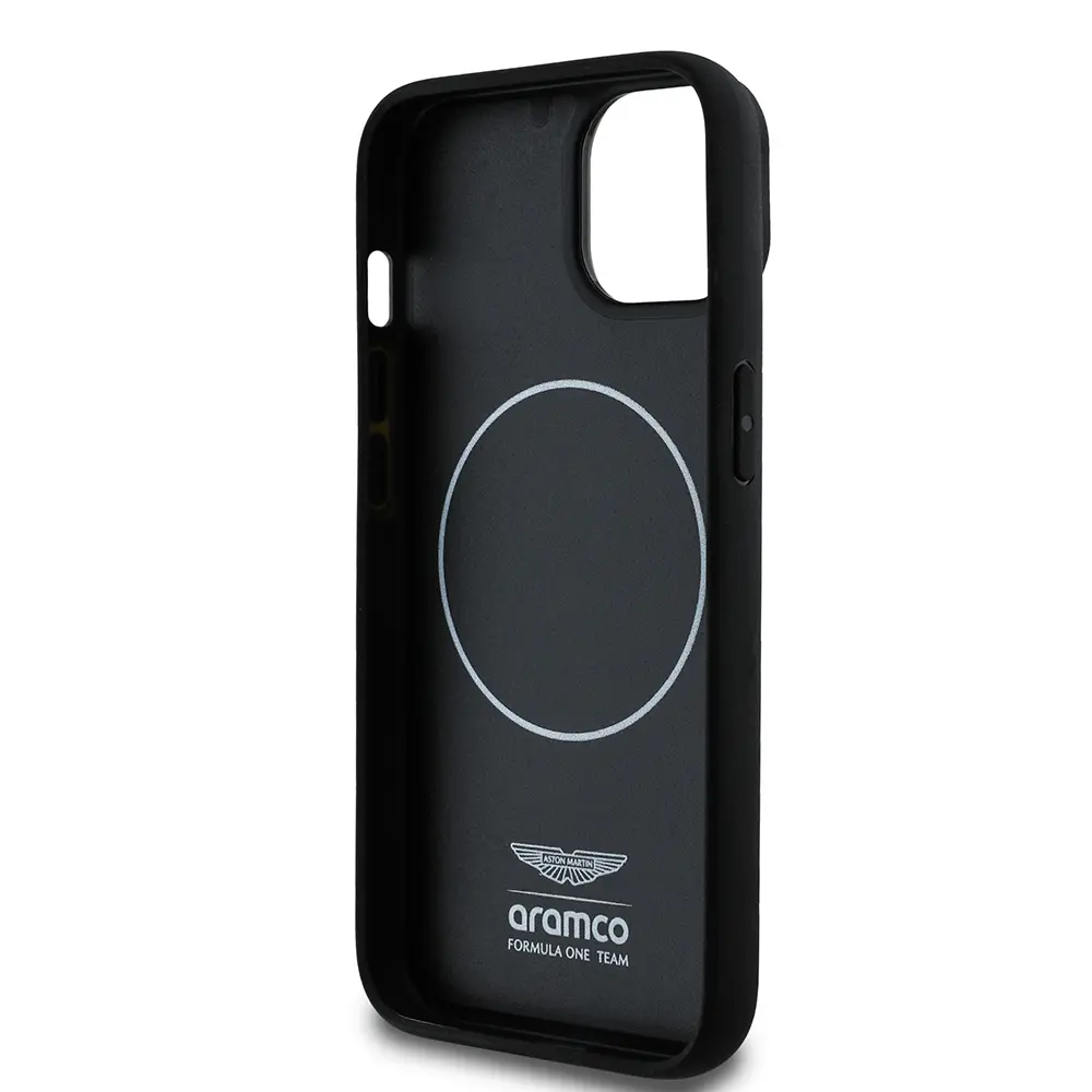 iPhone 14 MagSafe Uyumlu Alüminyum Arka Yüzeyli Kılıf - Aston Martin F1