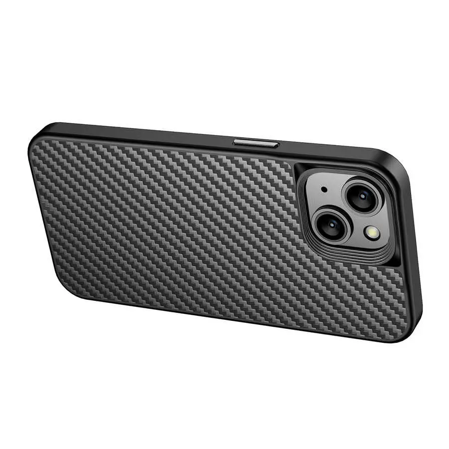 iPhone 14 MagSafe Uyumlu Aramid Karbon Fiber Kılıf - Wlons Radison