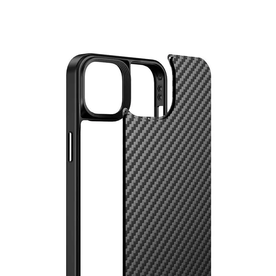 iPhone 14 MagSafe Uyumlu Aramid Karbon Fiber Kılıf - Wlons Radison