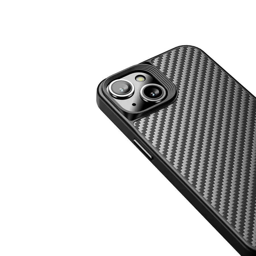iPhone 14 MagSafe Uyumlu Aramid Karbon Fiber Kılıf - Wlons Radison