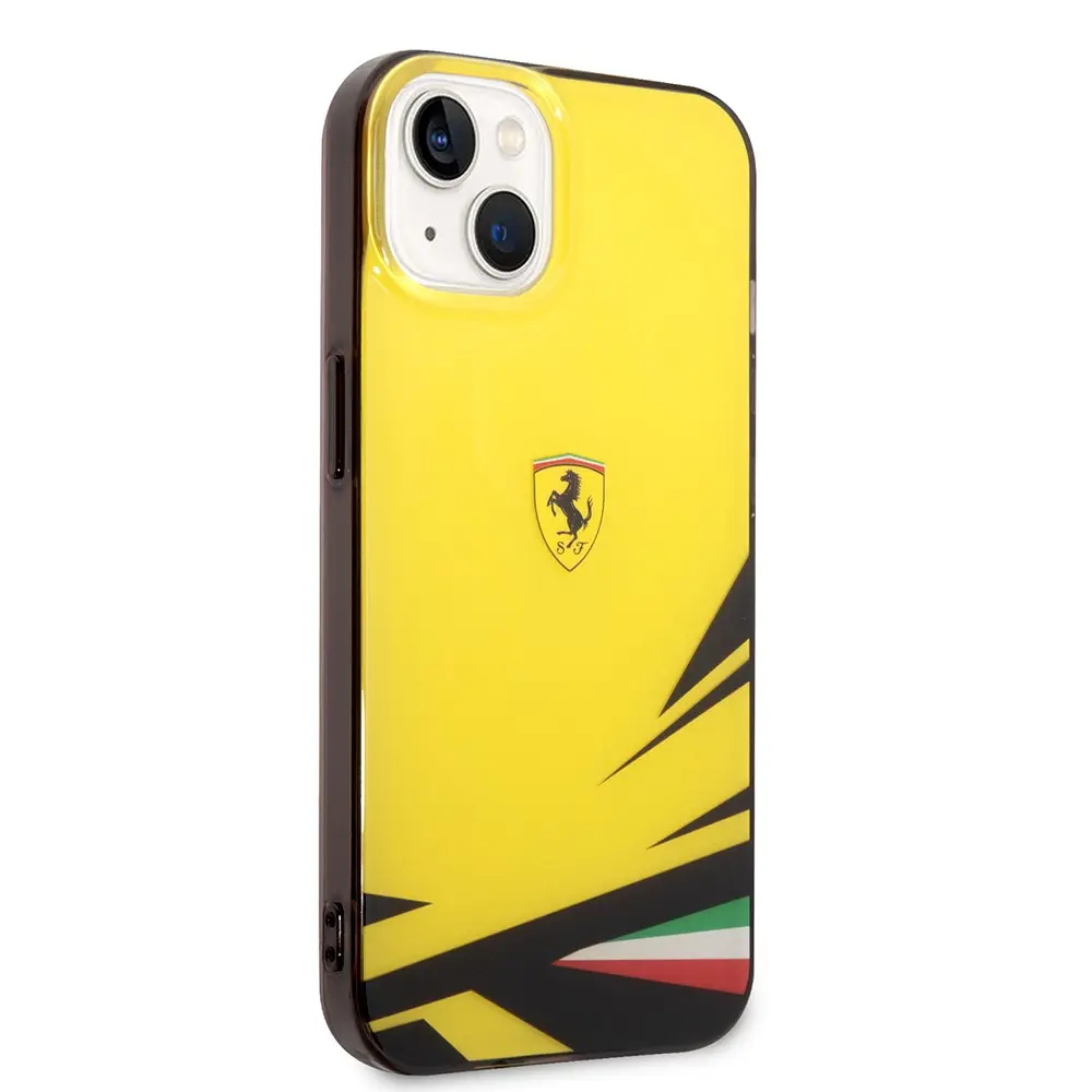 iPhone 14 Ferrari Lisanslı İtalyan Bayrak Baskılı Kılıf