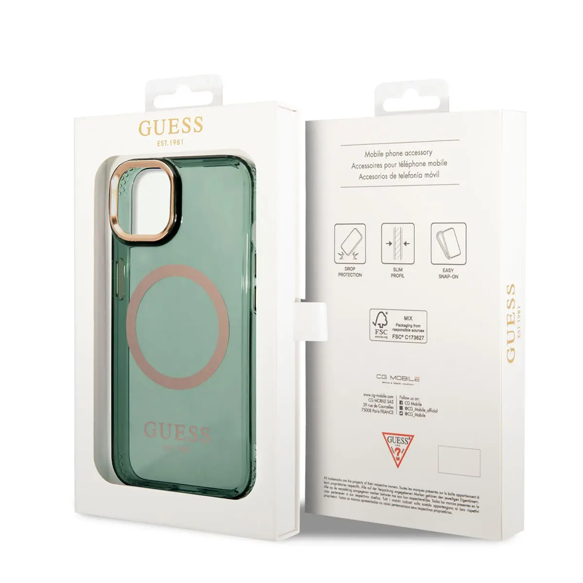 iPhone 14 MagSafe Uyumlu Airbag Tasarımlı Kılıf - Guess