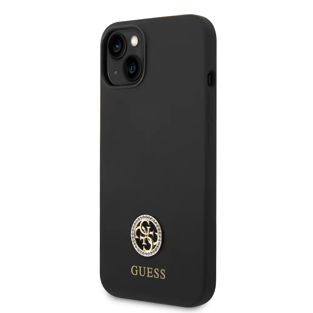 iPhone 14 Silikon Kılıf, Taşlı 4G Logolu - Guess
