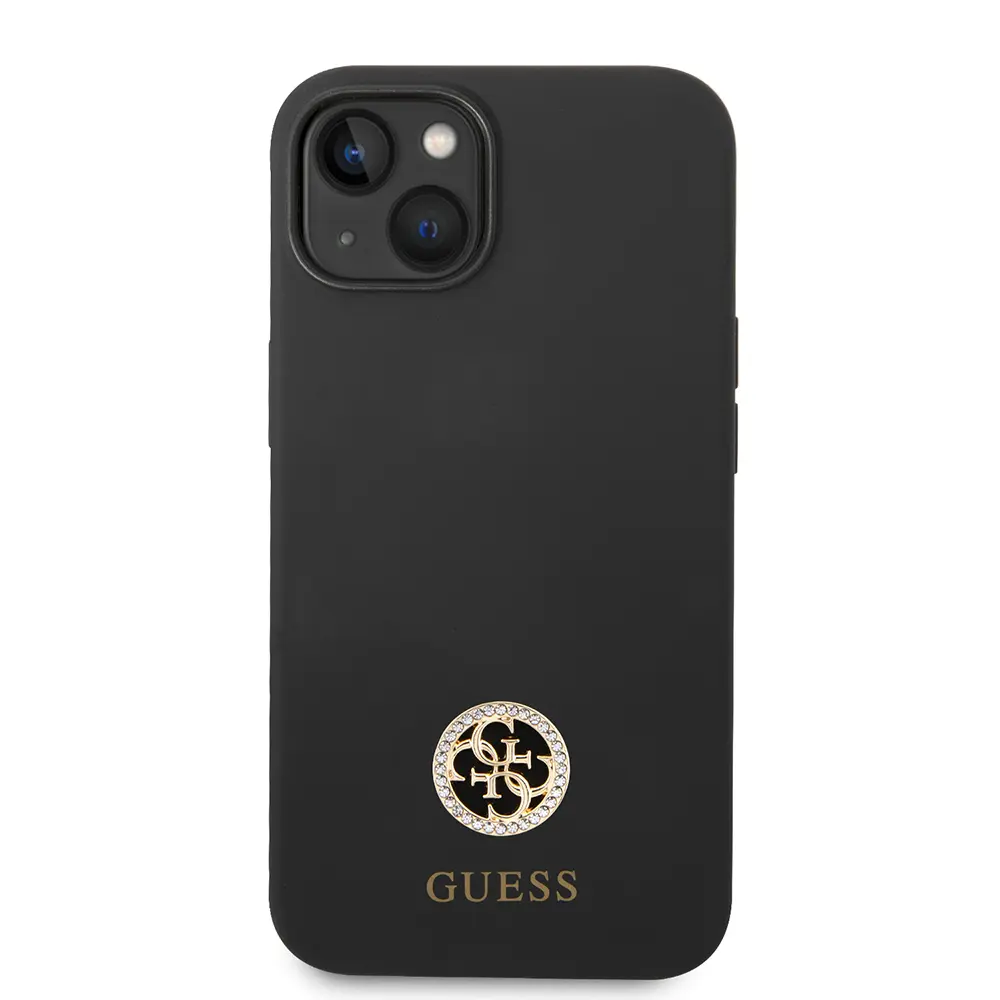 iPhone 14 Silikon Kılıf, Taşlı 4G Logolu - Guess