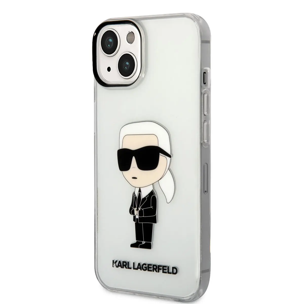 iPhone 14 Şeffaf Kılıf, İkonik Karl Tasarım - Karl Lagerfeld