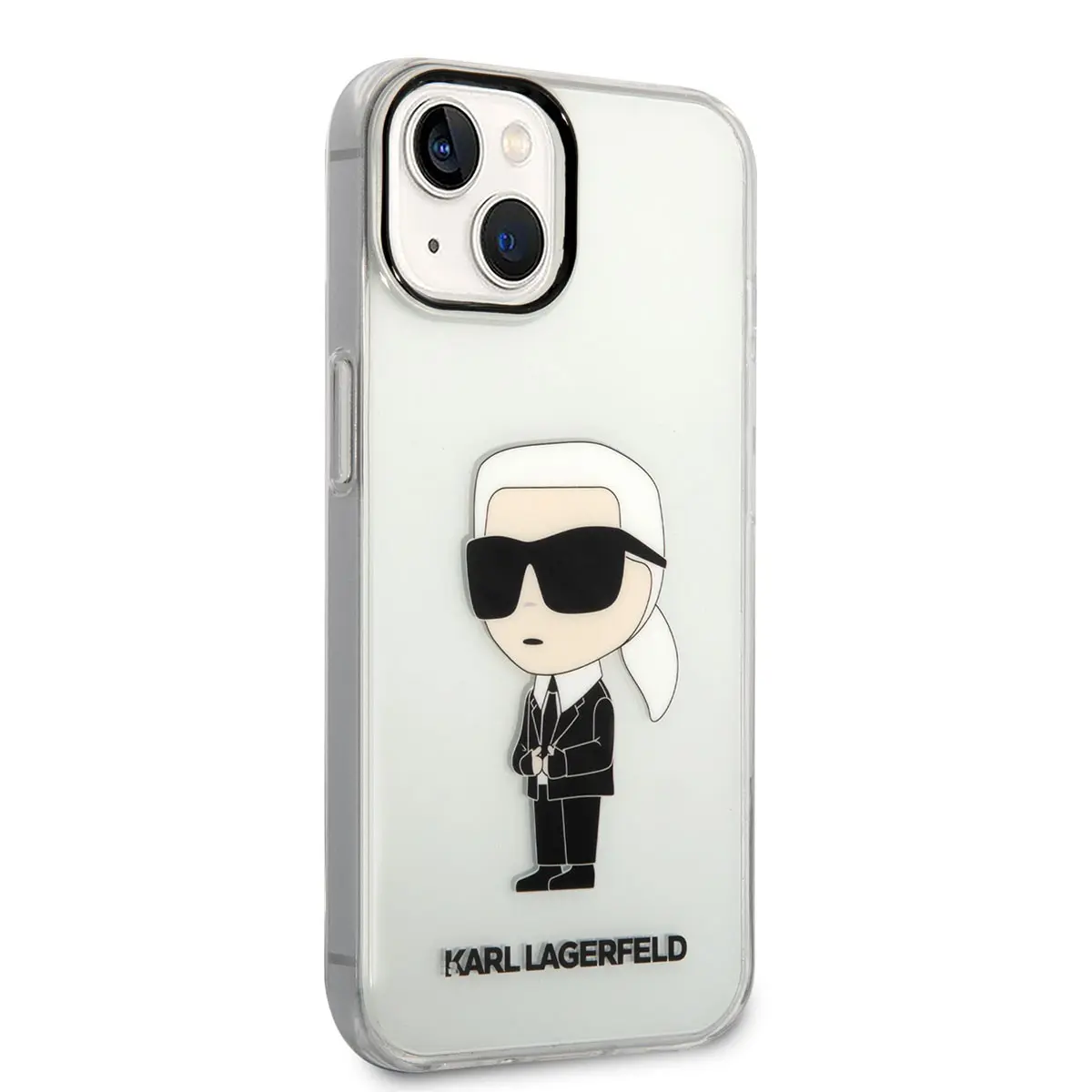 iPhone 14 Şeffaf Kılıf, İkonik Karl Tasarım - Karl Lagerfeld
