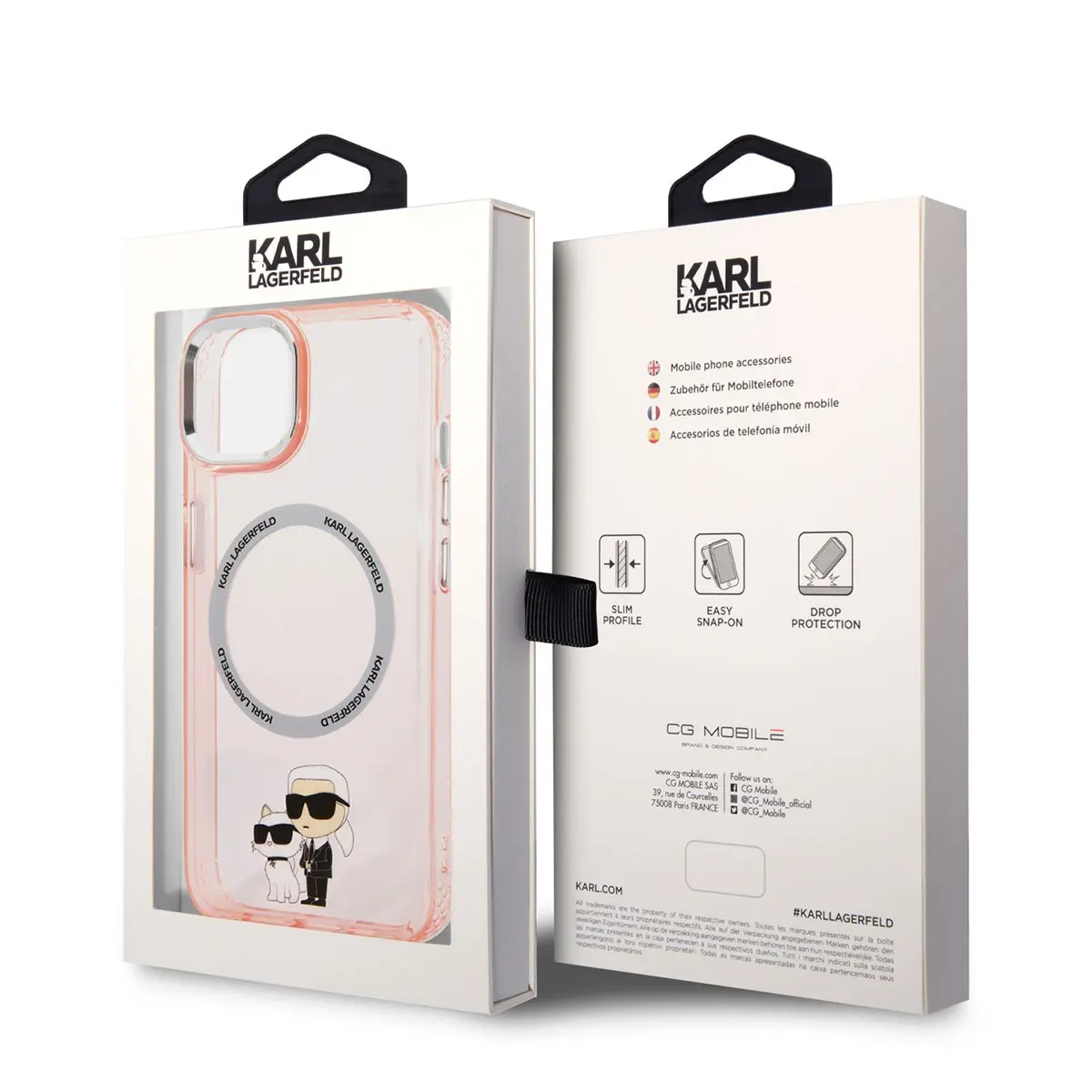 iPhone 14 MagSafe Uyumlu Kılıf - Karl Lagerfeld K&C Tasarım