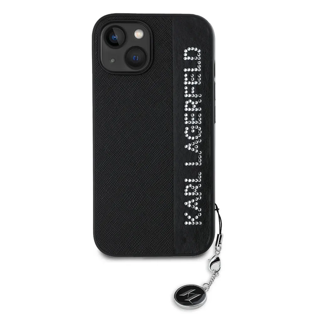 iPhone 14 Uyumlu Taşlı Saffiano Kılıf - Karl Lagerfeld KL