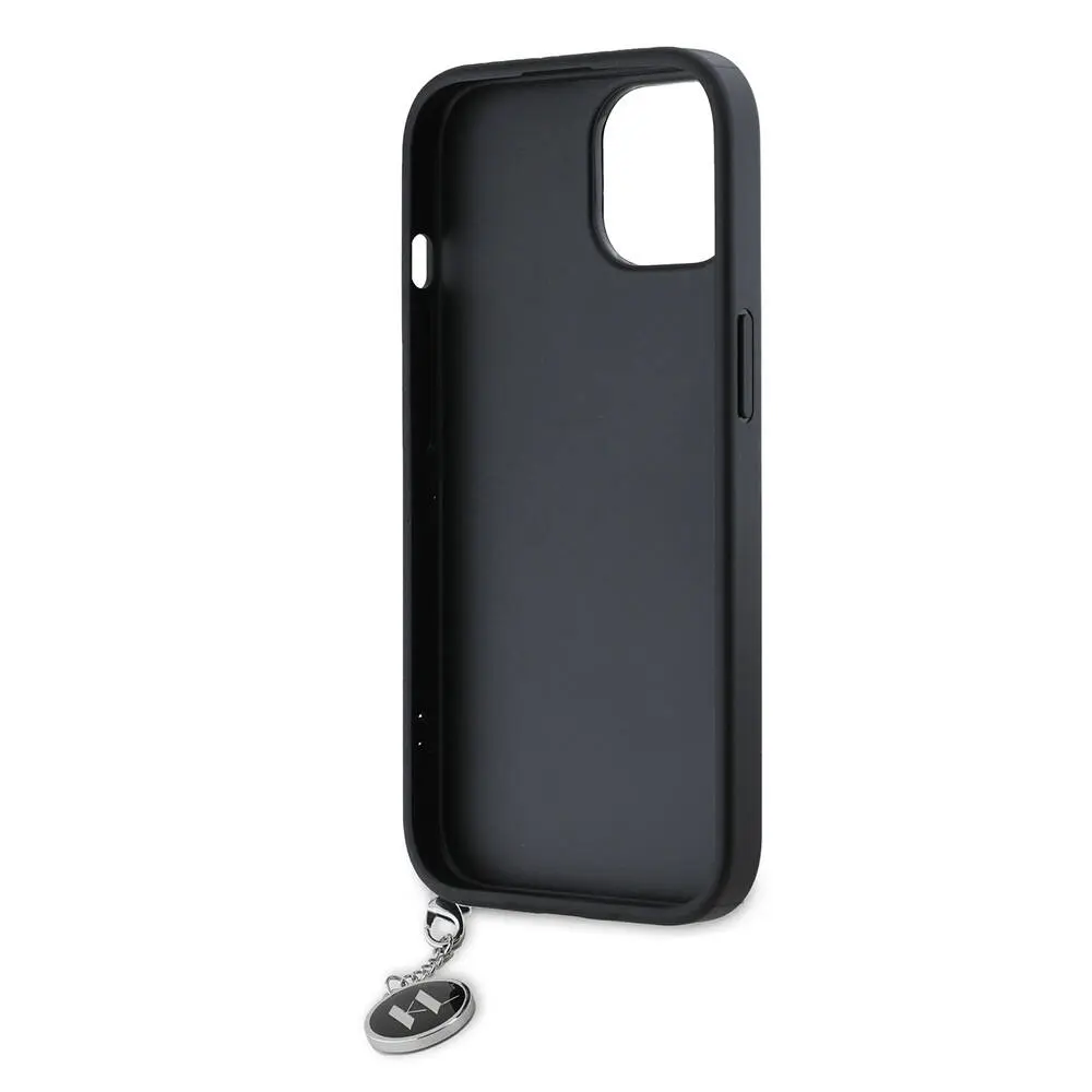 iPhone 14 Uyumlu Taşlı Saffiano Kılıf - Karl Lagerfeld KL