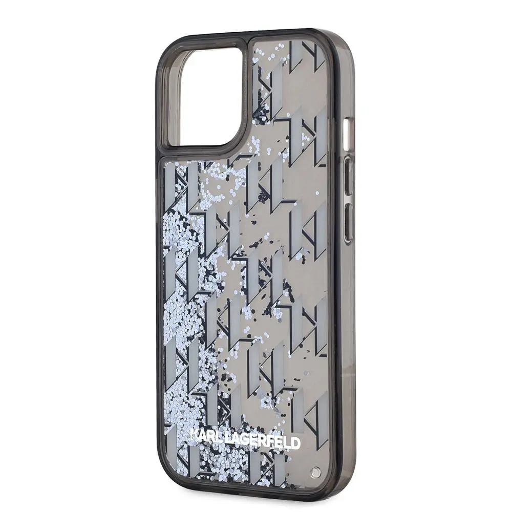 iPhone 14 Simli KL Yazılı Monogram Gradient Kılıf - Karl Lagerfeld
