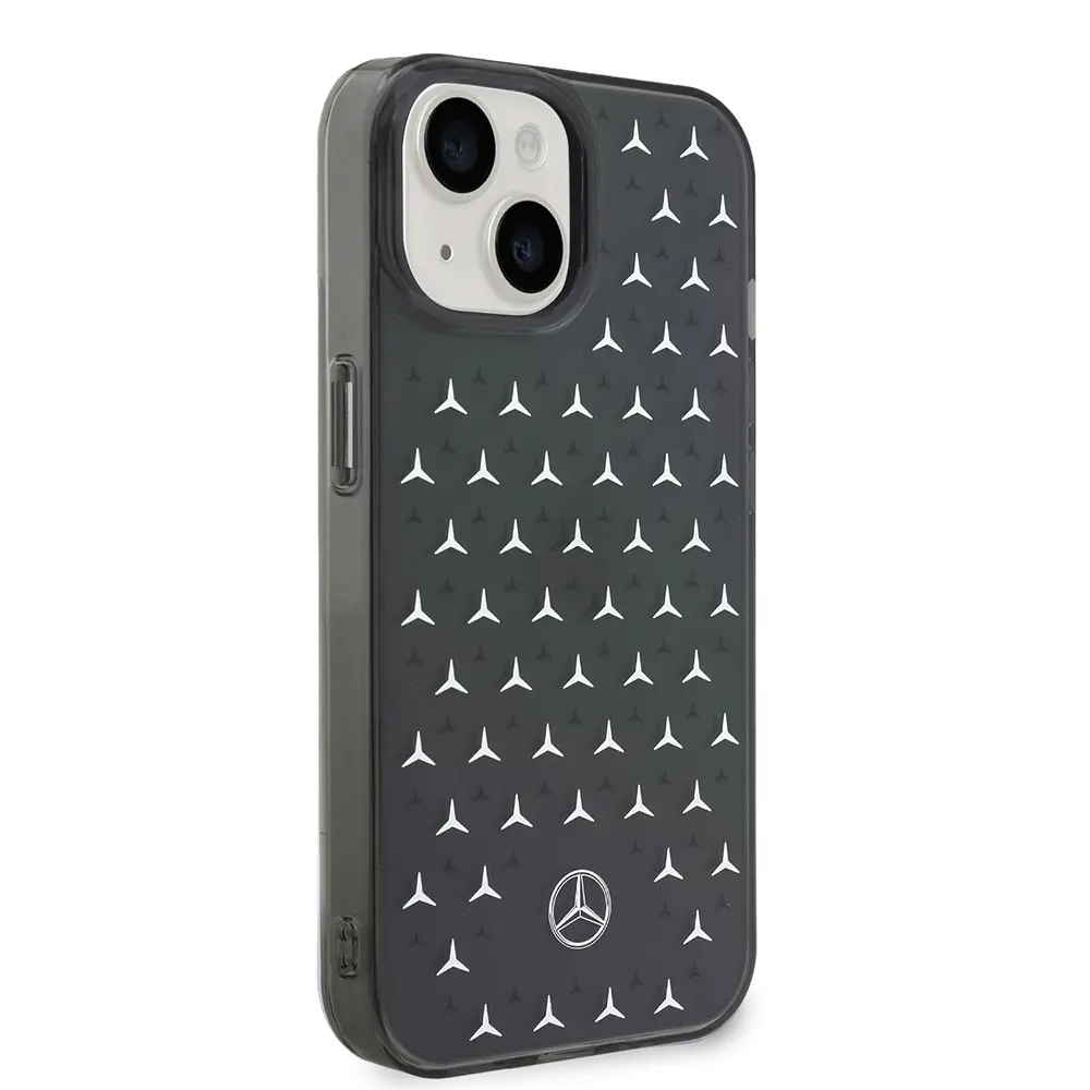iPhone 14 Çift Katmanlı Yıldız Desenli Kılıf - Mercedes Benz
