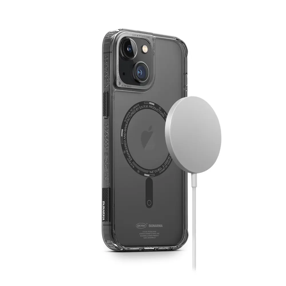 iPhone 14 MagSafe Uyumlu Şeffaf Airbag Kılıf - Skinarma Saido