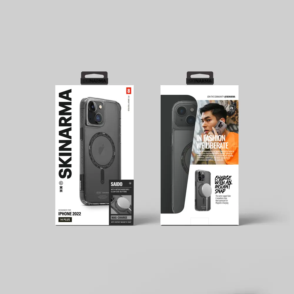 iPhone 14 MagSafe Uyumlu Şeffaf Airbag Kılıf - Skinarma Saido