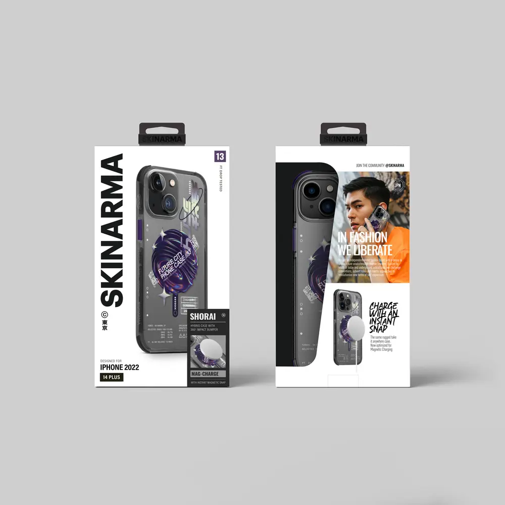 iPhone 14 MagSafe Uyumlu Şeffaf Kılıf - Skinarma Shorai