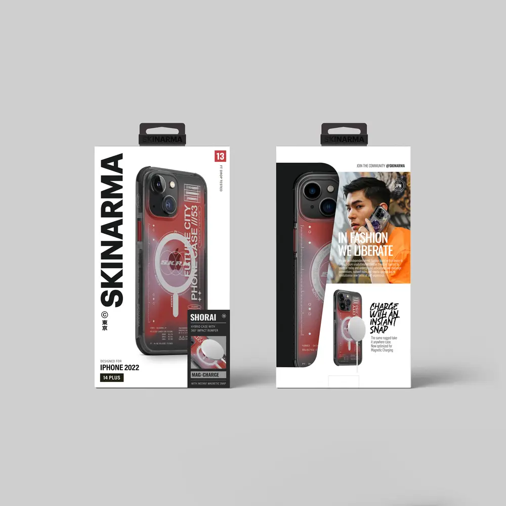 iPhone 14 MagSafe Uyumlu Şeffaf Kılıf - Skinarma Shorai