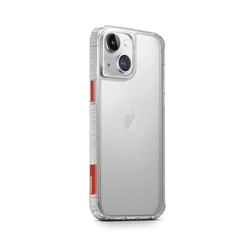 iPhone 14 Şeffaf Airbag Tasarımlı Kılıf - Skinarma Saido