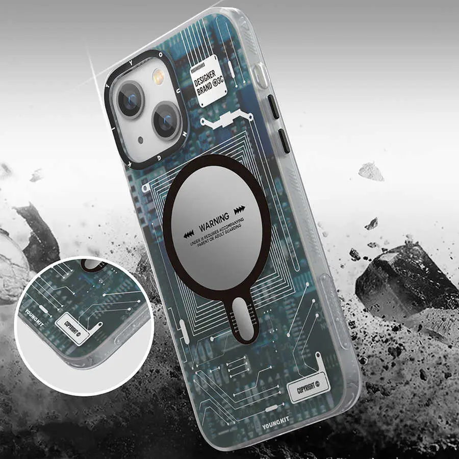 iPhone 14 Plus MagSafe Uyumlu Kılıf - YoungKit Technology Serisi