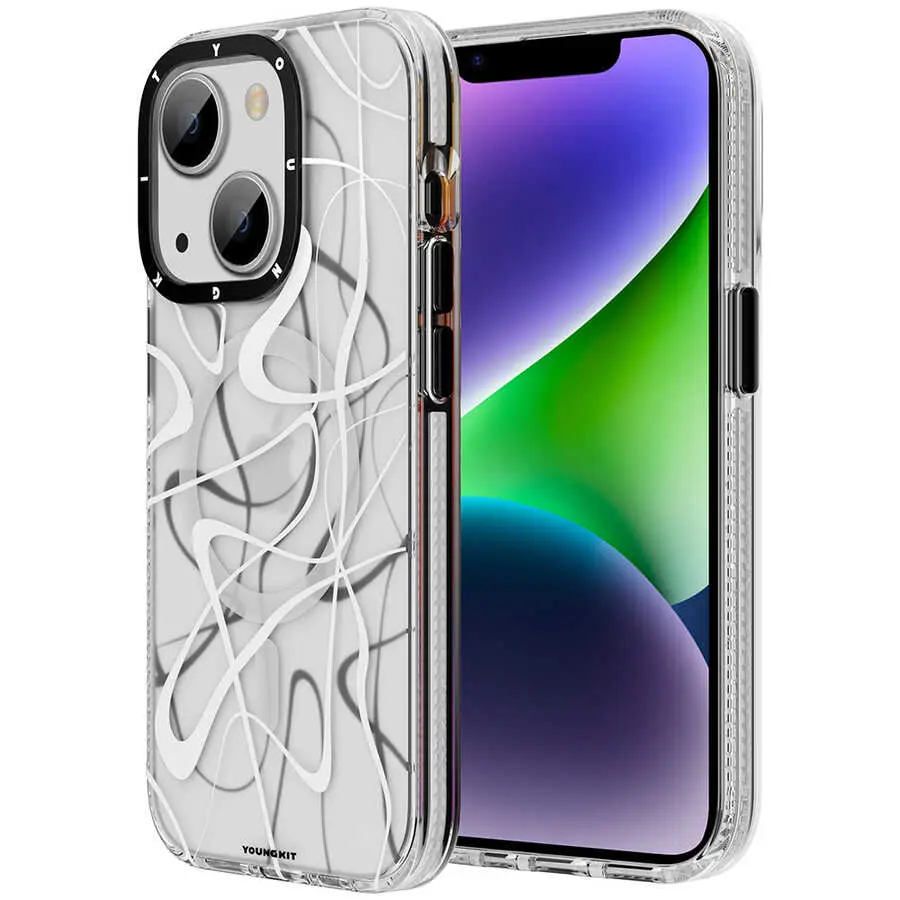 iPhone 14 Plus MagSafe Uyumlu Kılıf - Youngkit Water-Ink Serisi