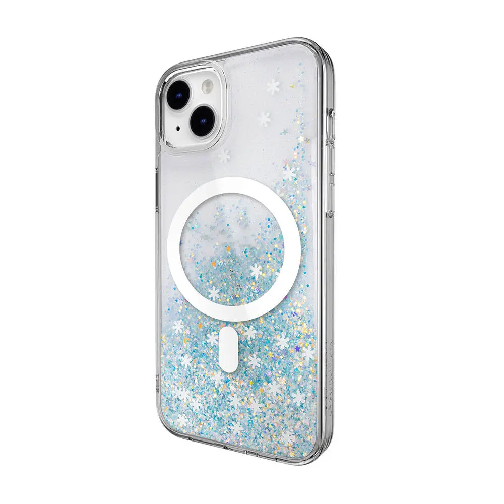 iPhone 14 Plus MagSafe Uyumlu Şeffaf Simli Kılıf - Switcheasy Starfield-M