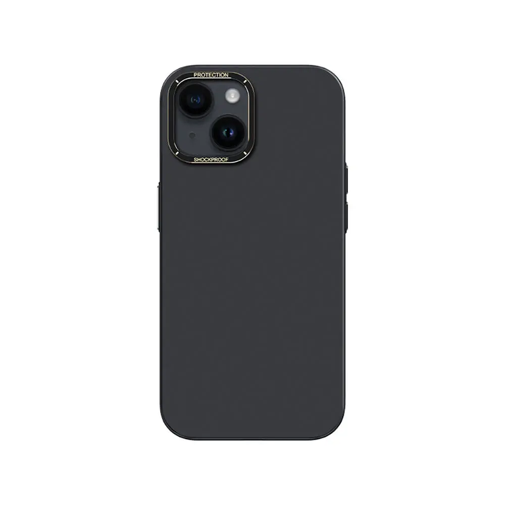 iPhone 14 Plus Metal Kamera Çerçeveli Kılıf - Recci Glaze Serisi