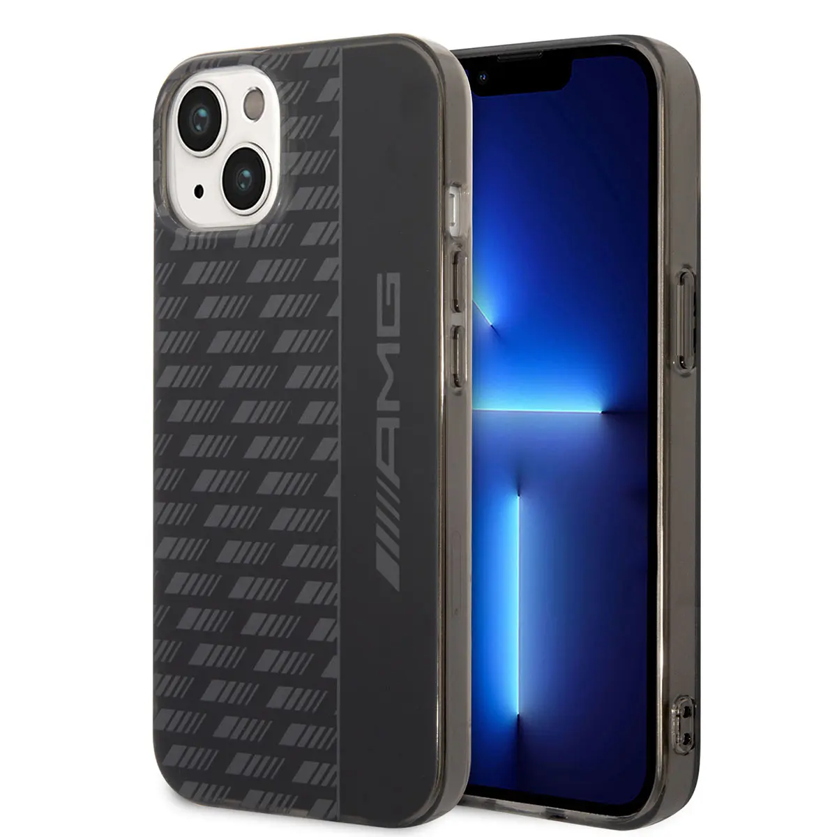 iPhone 14 Plus Buzlu PC Karbon Desenli Kılıf - AMG Frosted