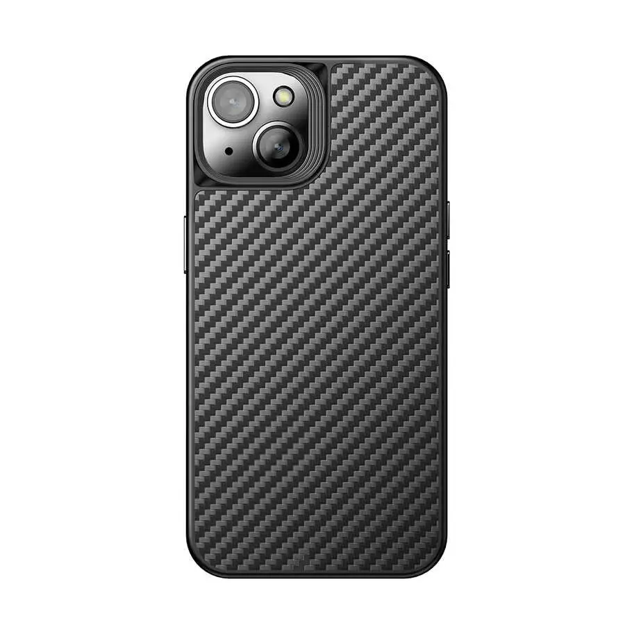 iPhone 14 Plus MagSafe Uyumlu Aramid Karbon Fiber Kılıf - Wlons Radison