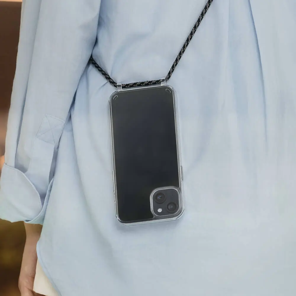 iPhone 14 Plus Şeffaf Boyun Askılı Kılıf - Switcheasy Play