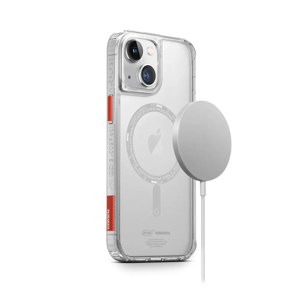 iPhone 14 Plus MagSafe Uyumlu Şeffaf Kılıf - Skinarma Saido