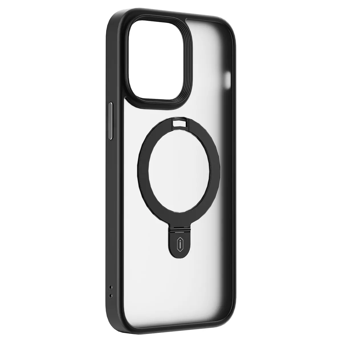 iPhone 14 Plus MagSafe Uyumlu Mat Transparan Standlı Kılıf - Wiwu ZMM-010