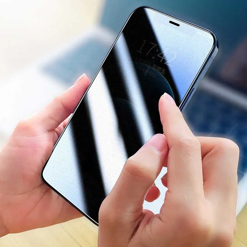 iPhone 14 Plus Gizlilik Filtreli Temperli Cam Ekran Koruyucu - Zore Rika
