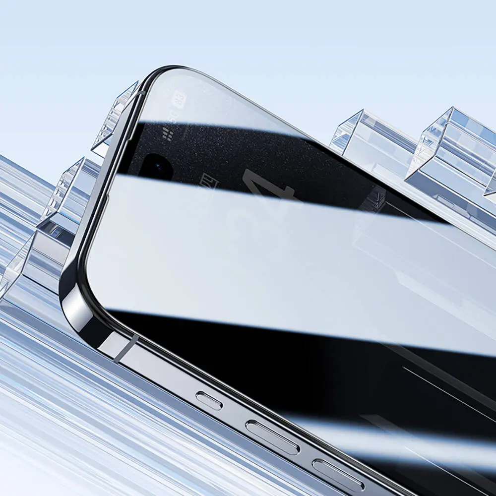 iPhone 14 Pro Gizlilik Ekran Koruyucu, Kolay Uygulama Aparatlı - Benks Ultra Shield