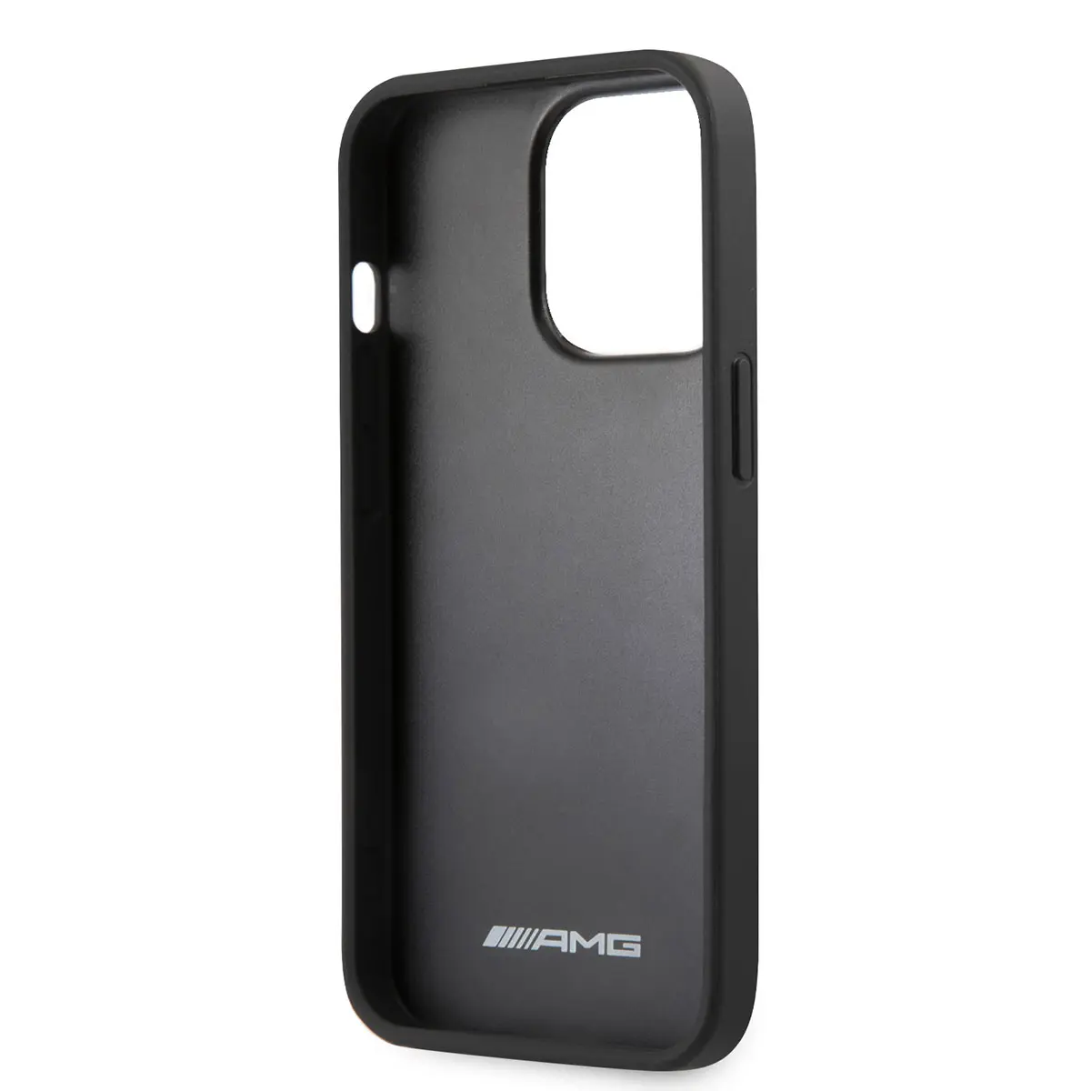 iPhone 14 Pro Deri Çizgili Kabartmalı Kılıf - AMG Leather