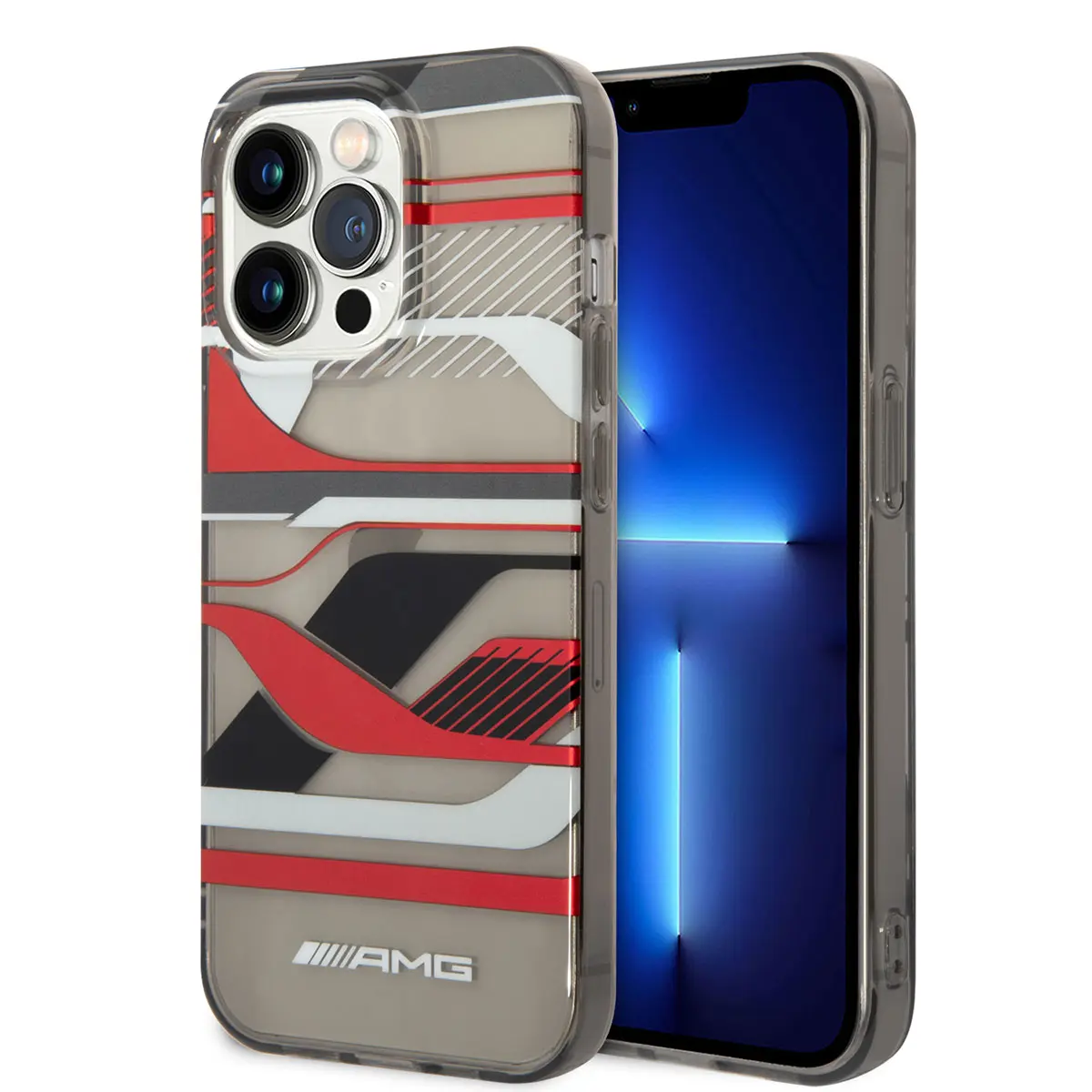 iPhone 14 Pro Şeffaf Grafik Tasarımlı Kılıf - AMG
