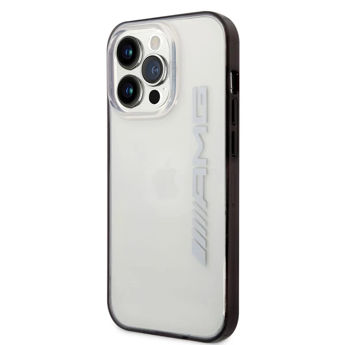 iPhone 14 Pro Şeffaf Siyah Çerçeveli Kılıf - AMG