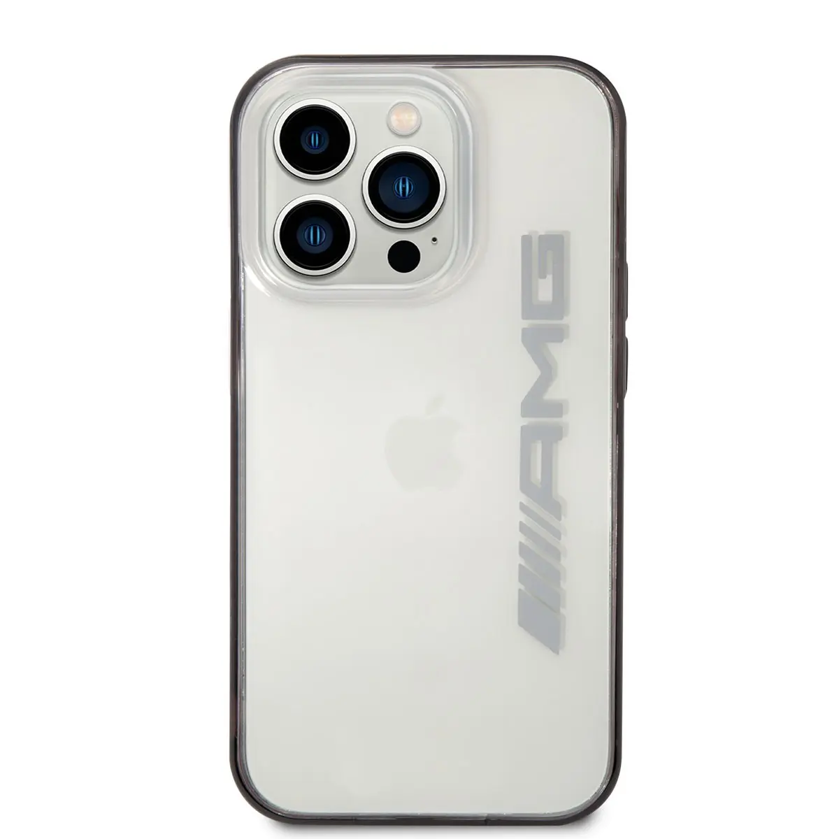 iPhone 14 Pro Şeffaf Siyah Çerçeveli Kılıf - AMG