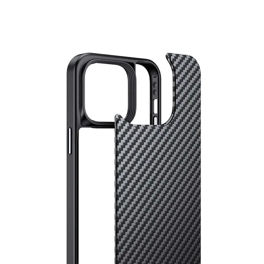iPhone 14 Pro MagSafe Uyumlu Aramid Karbon Fiber Kılıf - Wlons Radison