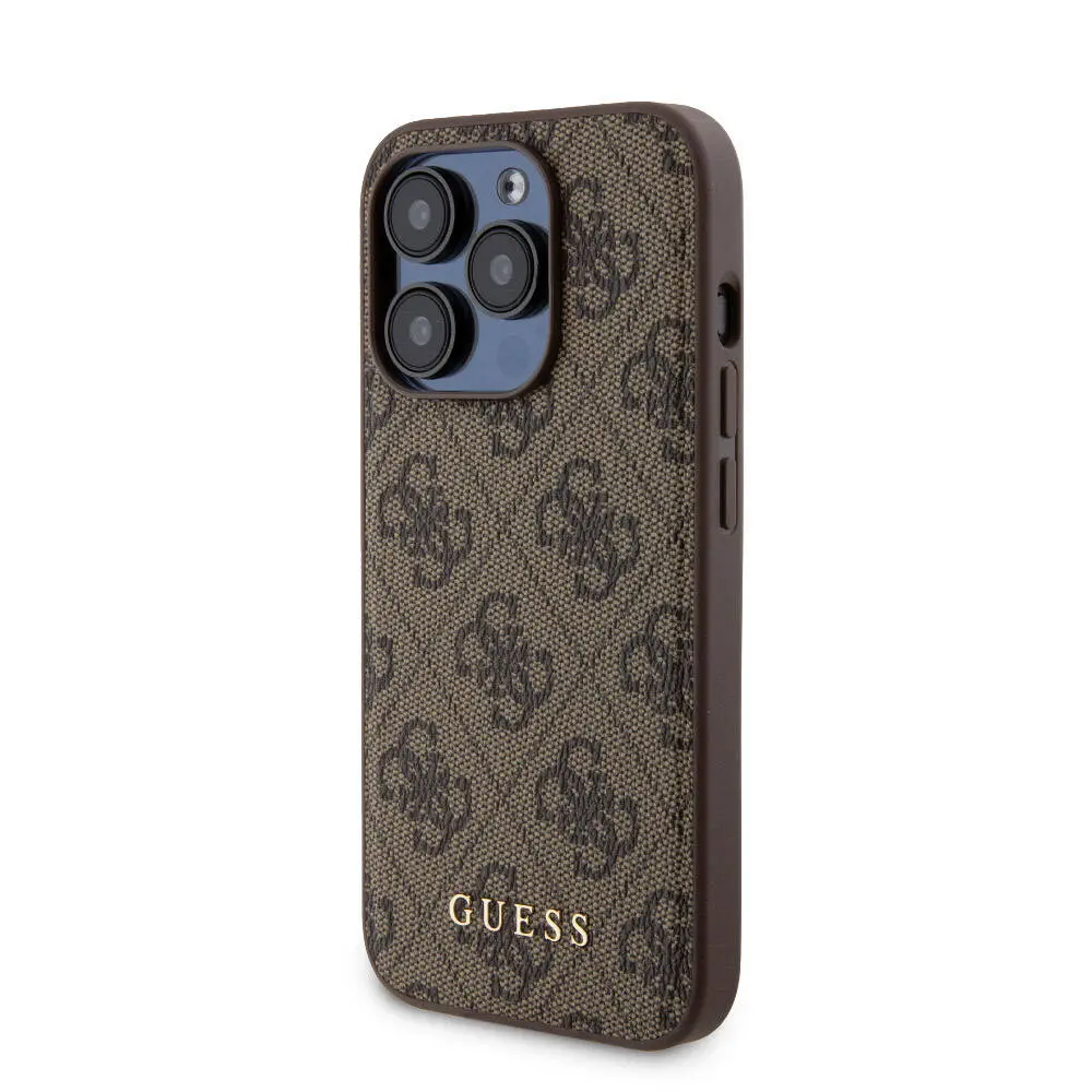 iPhone 14 Pro MagSafe Uyumlu Kılıf - Guess 4G Desenli, Powerbank Hediyeli