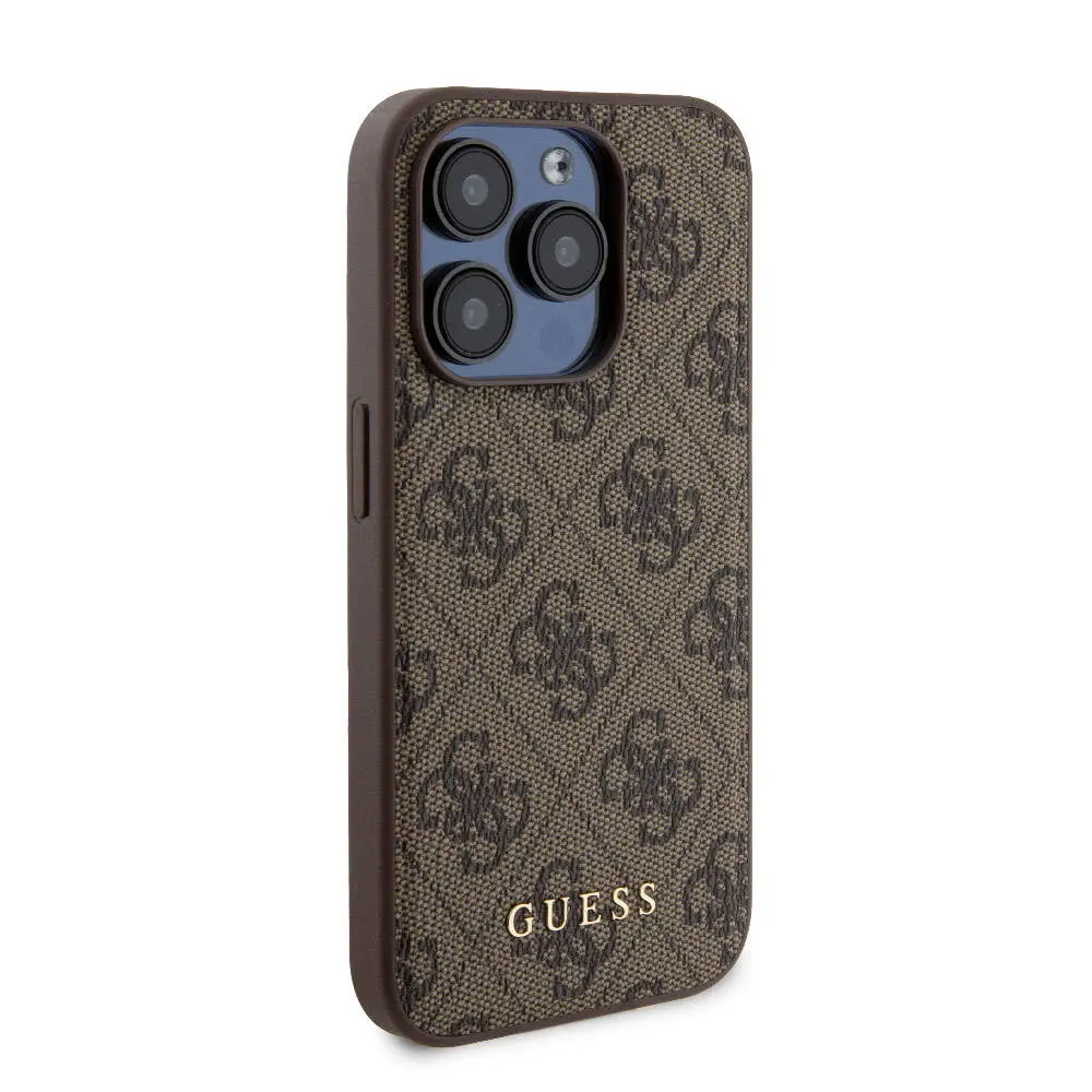iPhone 14 Pro MagSafe Uyumlu Kılıf - Guess 4G Desenli, Powerbank Hediyeli