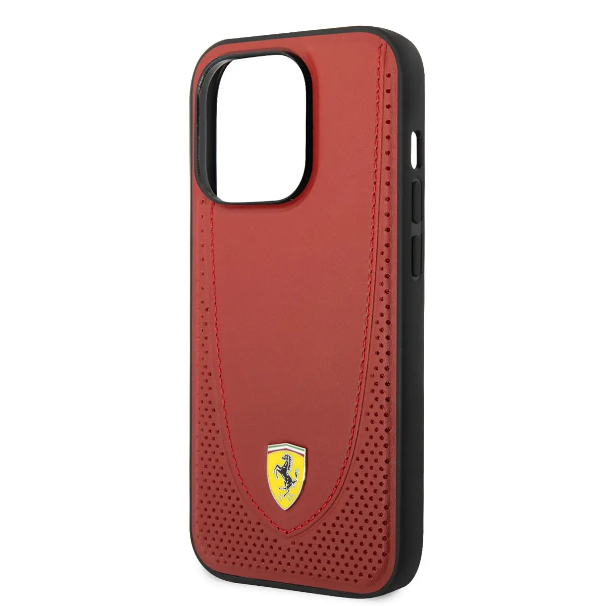 iPhone 14 Pro MagSafe Uyumlu Delikli Deri Kılıf - Ferrari