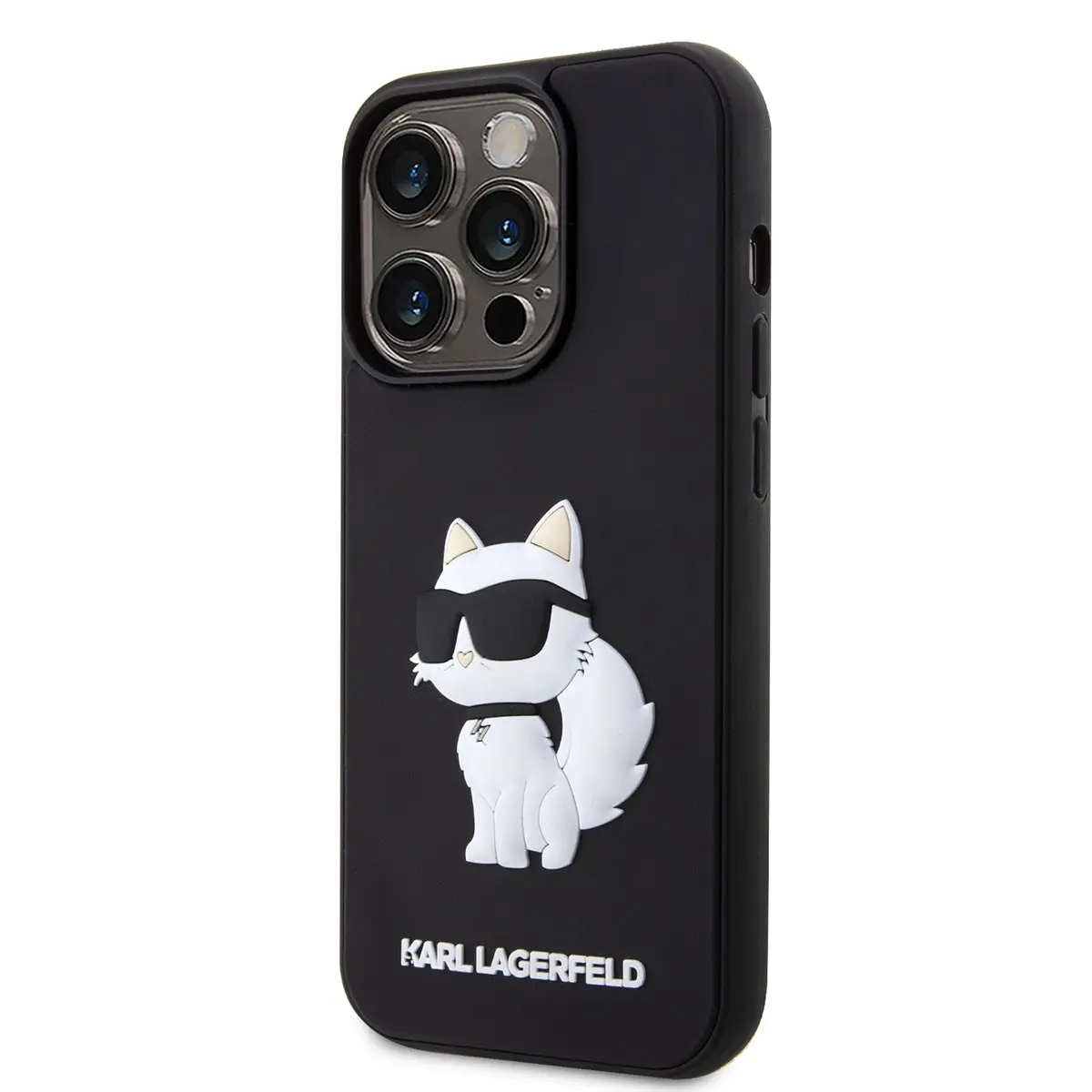 iPhone 14 Pro Kılıf, 3D Rubber Choupette Tasarımlı - Karl Lagerfeld