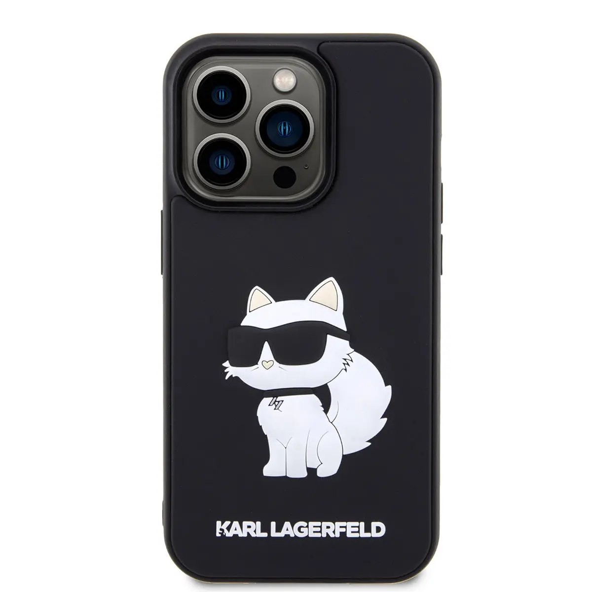 iPhone 14 Pro Kılıf, 3D Rubber Choupette Tasarımlı - Karl Lagerfeld