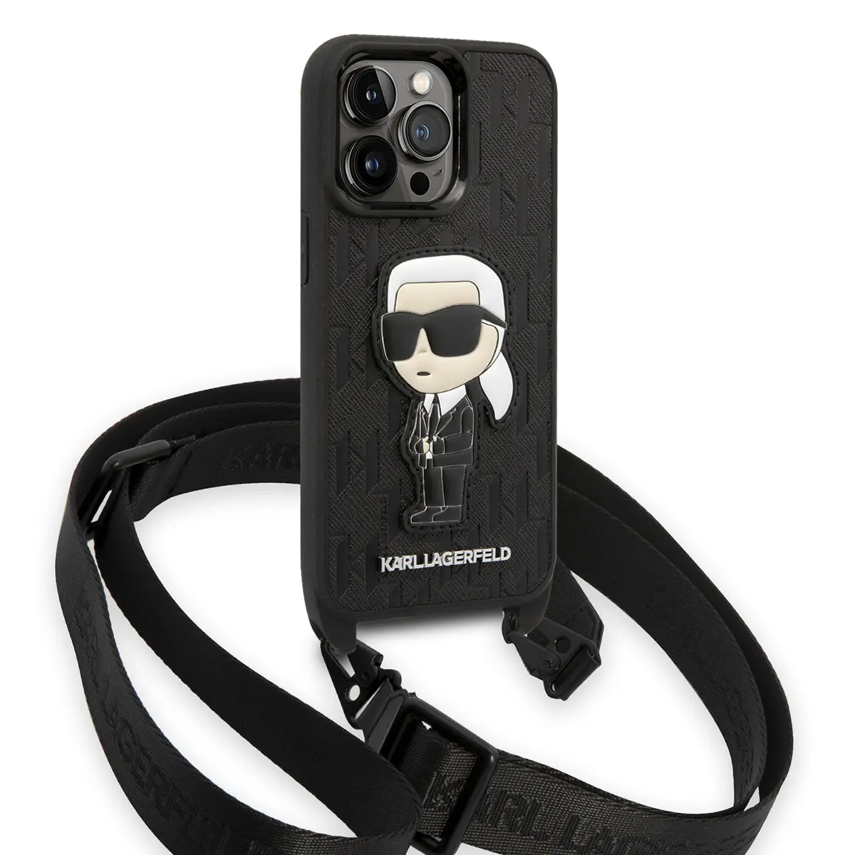 iPhone 14 Pro Boyun Askılı Karl Dizayn Kılıf - Karl Lagerfeld
