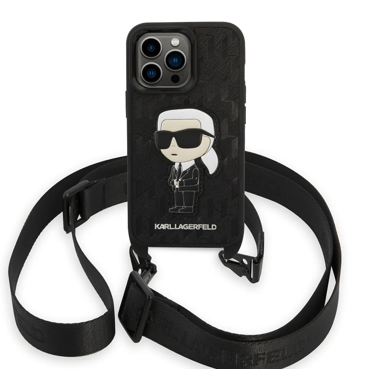 iPhone 14 Pro Boyun Askılı Karl Dizayn Kılıf - Karl Lagerfeld