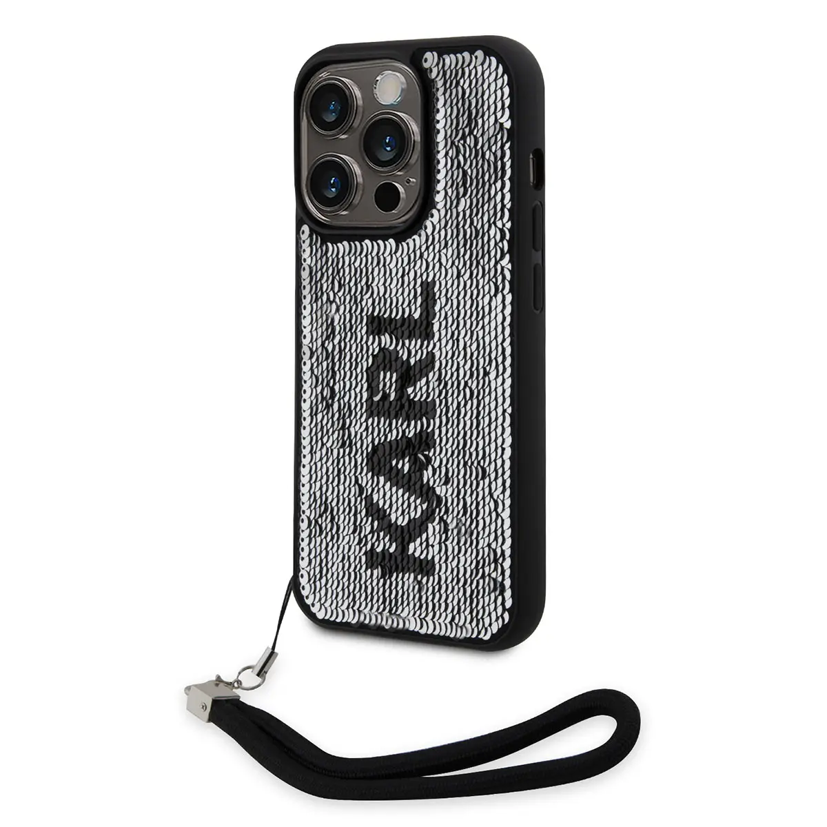iPhone 14 Pro El Askılı Hareketli Pullu Kılıf - Karl Lagerfeld