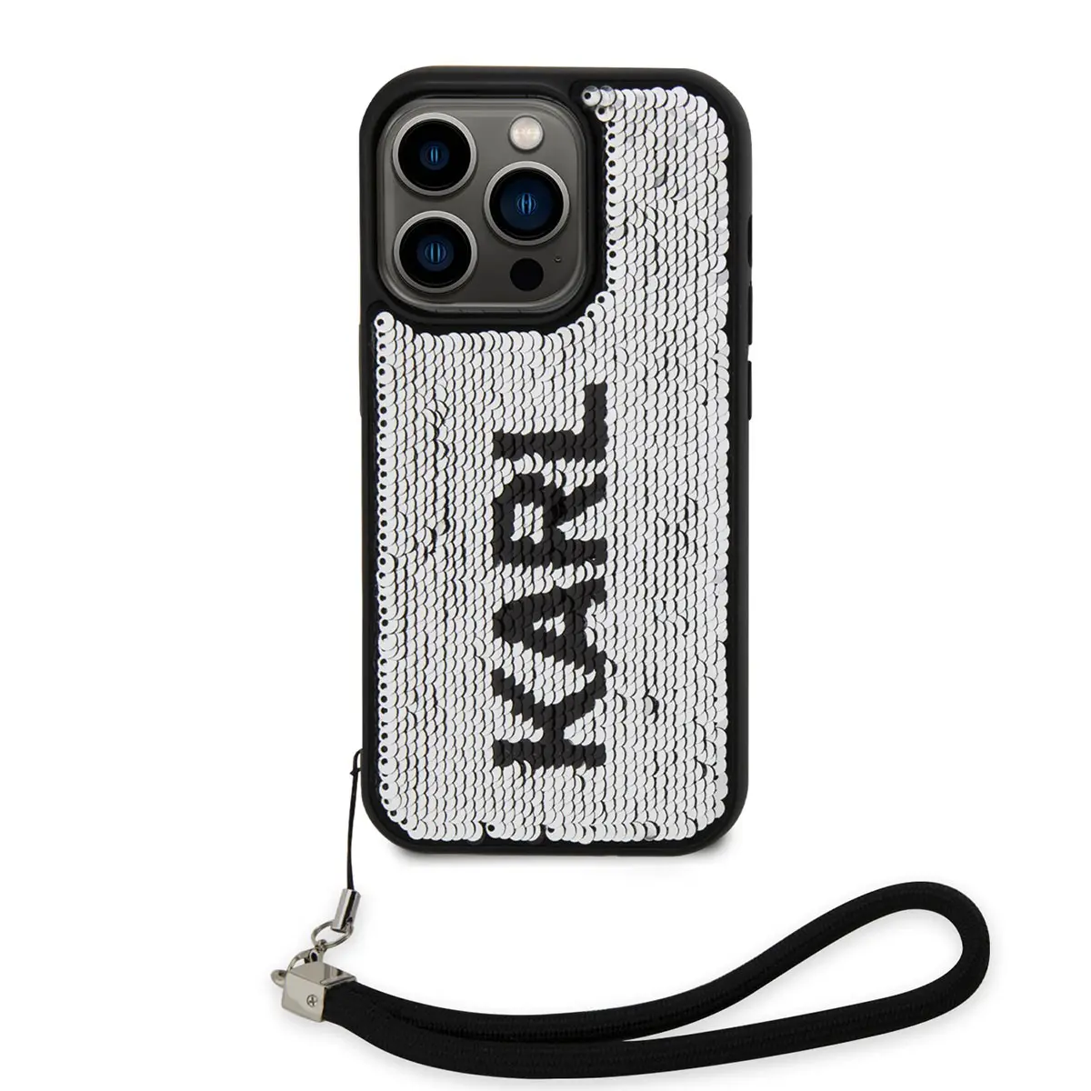 iPhone 14 Pro El Askılı Hareketli Pullu Kılıf - Karl Lagerfeld