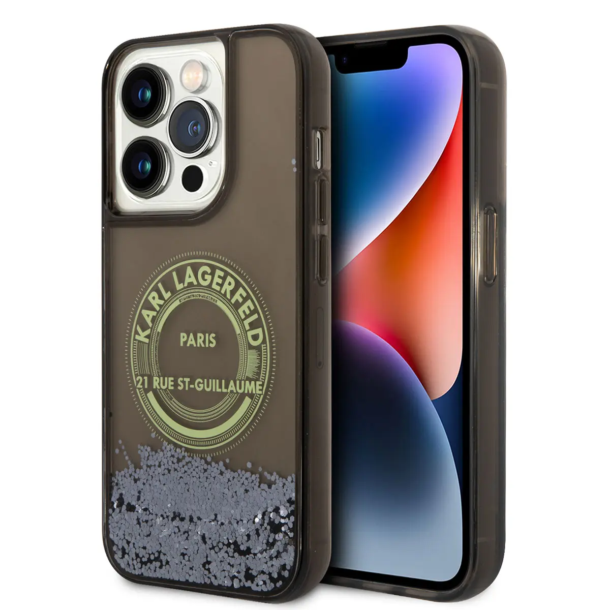 iPhone 14 Pro Kılıf, Yükseltilmiş Kenarlı - Karl Lagerfeld RSG