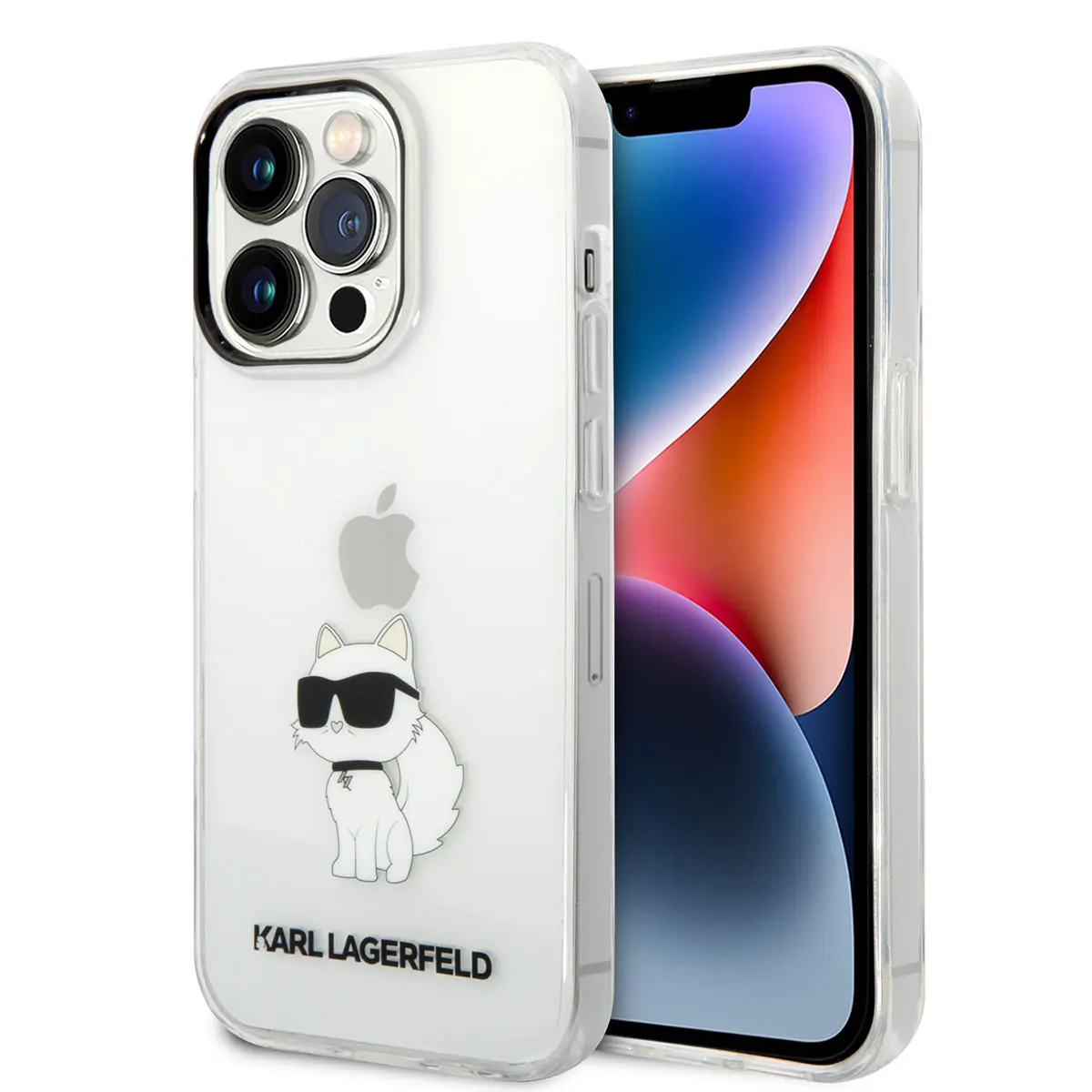 iPhone 14 Pro Şeffaf Kılıf, Choupette Dizaynlı - Karl Lagerfeld